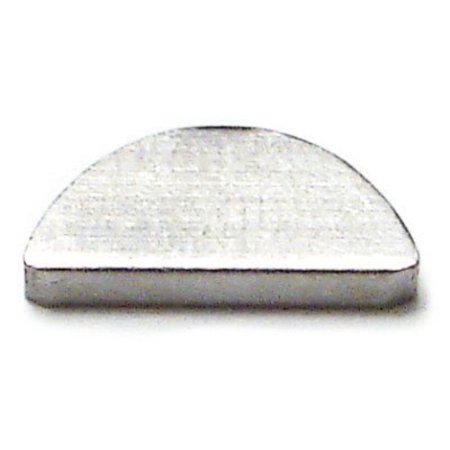 MIDWEST FASTENER Woodruff Key, 3 x 5 mm Key Size, Steel Zinc, 5 PK 32325